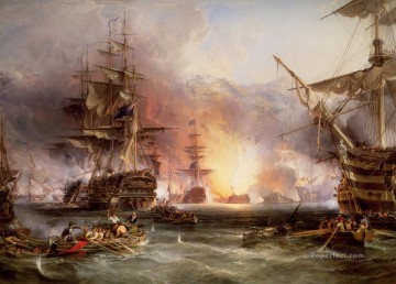 海戦 Painting - アルジェの戦艦砲撃